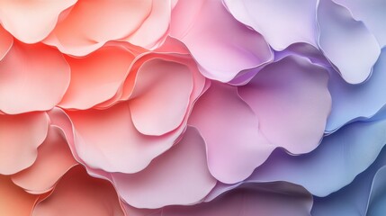 Obraz premium Soft pastel petals form an abstract floral background texture