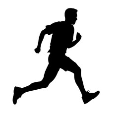 Obraz premium run silhouette