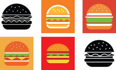 This is a burgar vector icon design by illustration