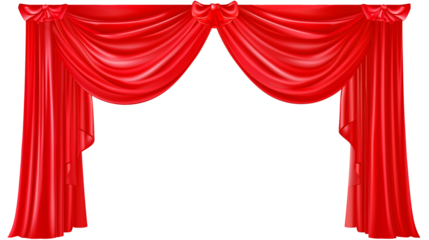 Gorgeous red stage curtain