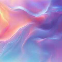 Obraz premium Pastel Iridescent Abstract Background with Holographic Foil and Fluid Gradient Design