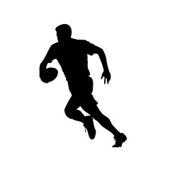 Obraz premium football silhouette