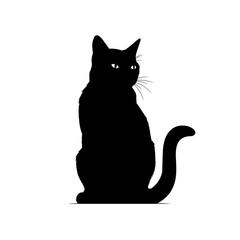 Obraz premium cat clipart silhouette