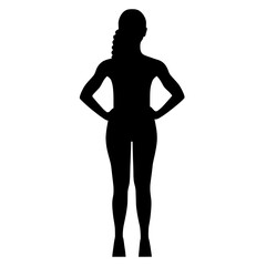 Fototapeta premium gymnast clipart silhouette
