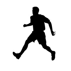 Naklejka premium football silhouette