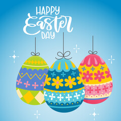 Happy Easter Background Card vector illustration