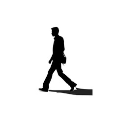 Obraz premium walking person silhouette