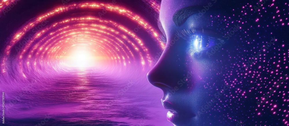 Poster artificial intelligence networked virtual reality connection