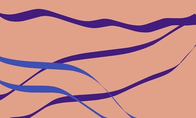 Abstract Wavy Pattern Design for Modern Decor