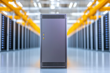 high tech data center with advanced servers and optimized design features modern infrastructure, efficient cooling, and organized layout enhancing performance and reliability