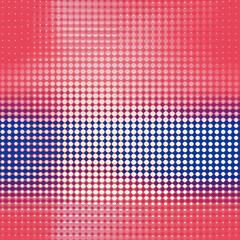 A modern pattern of gradient dots transitioning smoothly from warm reds to cool blues, creating a visually appealing design. Ideal for kids' stationery and prints