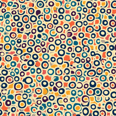 A tiny dotted circle pattern, where micro-sized colorful rings create a textured, playful background for childrenâ€™s designs