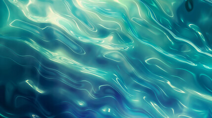 Fototapeta premium Clear blue water ripples across the surface, creating an abstract summer pattern