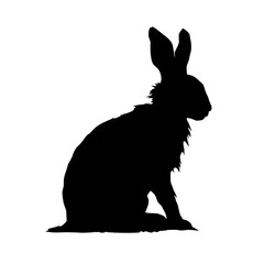 Naklejka premium rabbit silhouette