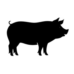 Fototapeta premium swine silhouette
