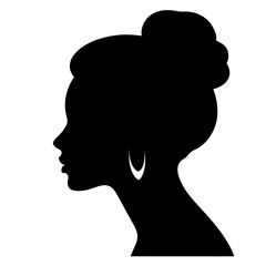 lady head silhouette