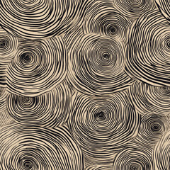 A textured woodgrain-style line pattern, where organic curved lines mimic the appearance of tree rings, creating a nature-inspired look