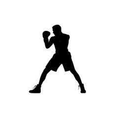 Obraz premium boxing silhouette