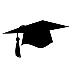 graduation cap clipart silhouette