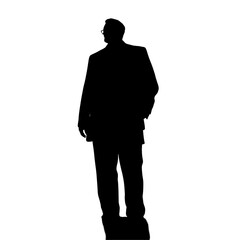 Obraz premium father silhouette