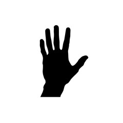 Obraz premium hand silhouette