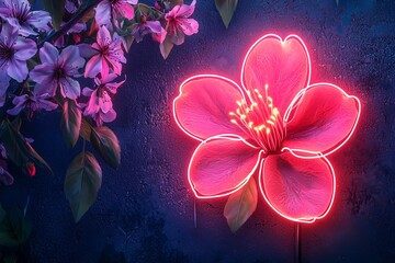 Sakura Flower Neon Sign.