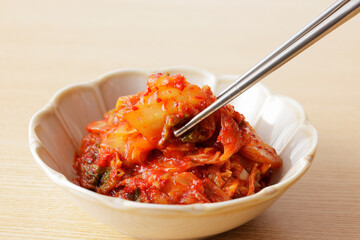 韓国の白菜キムチ　Korean kimchi