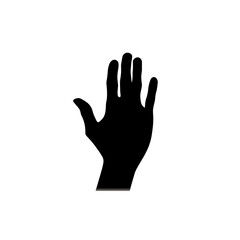 Obraz premium hand silhouette