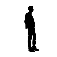 Obraz premium clip art person silhouette