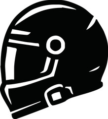Motorcycle helmet icon vector template