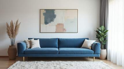 modern living room with sofa