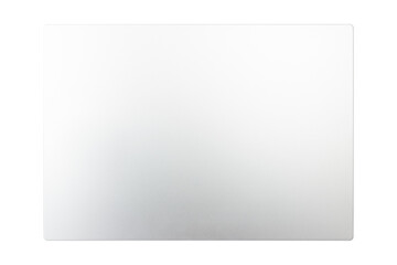 closed laptop isolated from background