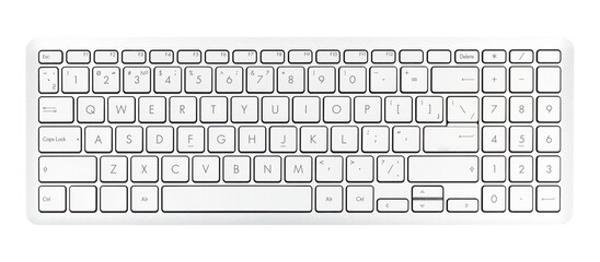 white keyboard close-up, fast typing concept, writer work tool