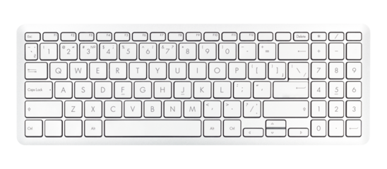 white keyboard close-up, fast typing concept, writer work tool