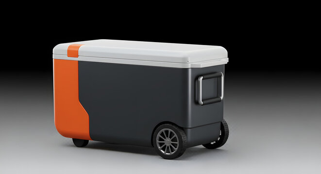 Modern Rolling Cooler Design for Outdoor Events and Cold Storage