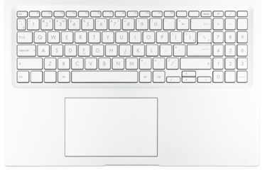 white laptop keyboard close-up