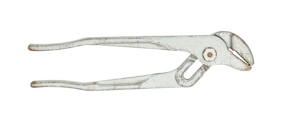 adjustable gas wrench, pipe wrench, pipe wrench isolated from background	
