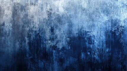 Abstract blue and gray grunge texture painting background with surface details