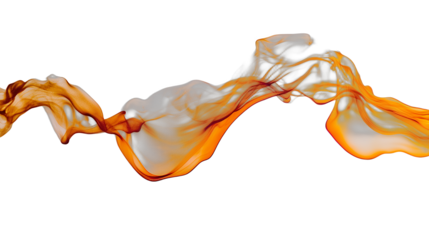 fire and smoke on a transparent background, PNG image, PNG file, Generative art.