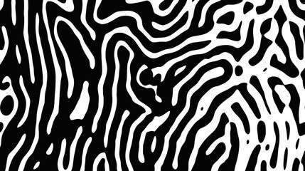 Fototapeta premium Seamless zebra skin pattern with black and white stripes, a wild animal print for safari-inspired design