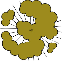 decoration hand drawn cartoon top view of tree illustration for landscape and architecture design.