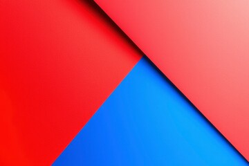 Abstract geometric shapes in vibrant red and blue. Possible use background graphic design