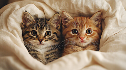 a cozy kitten moment