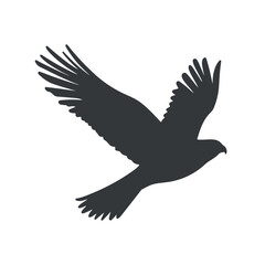 Falcon silhouette vector illustration