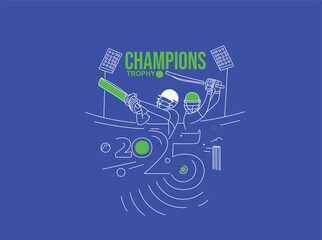 Cricket Champion trophy Sport Poster, template, brochure, decorated, flyer, banner design.