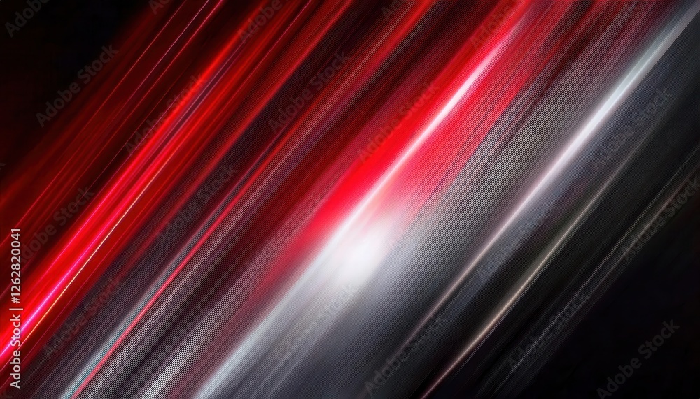 Poster dynamic red and black light streaks background for modern digital designs, motion effects, and abstr