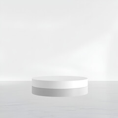 empty white podium