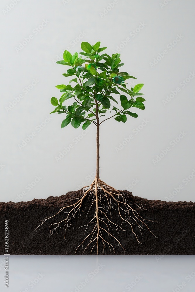 Poster a symbolic tree growing with branches of customer insights.