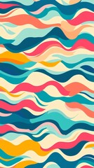 Colorful Abstract Wave Pattern Design