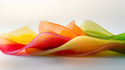 Colorful Jelly Candies Piled in a Bright and Inviting Arrangement